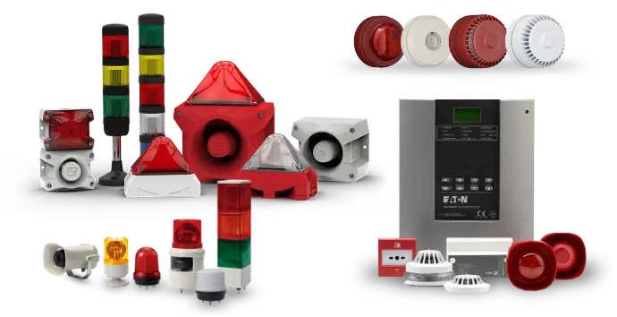eutronix safety Eaton, Pfannenberg, Qlight producten voorbeeld