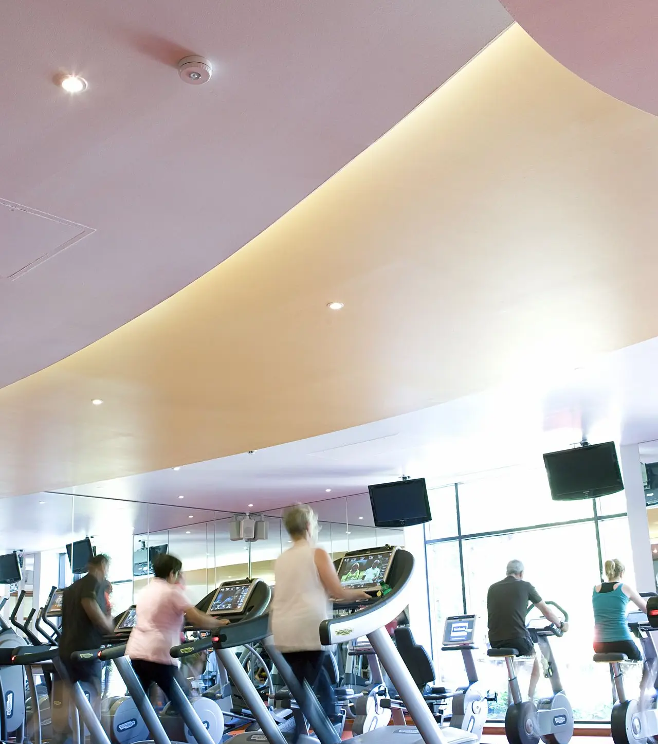 Eaton fire solista ceiling white gym application