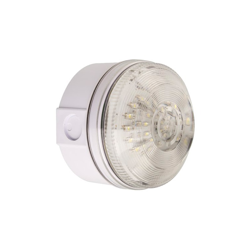 INDUSTRIAL XENON BEACON 180-250V AC CLEAR- 5.0J - 110mA