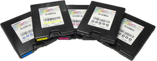 VIPColor VP600 Assy Ink Cartridge 1 Set Pack (Y+M+C+K+K)