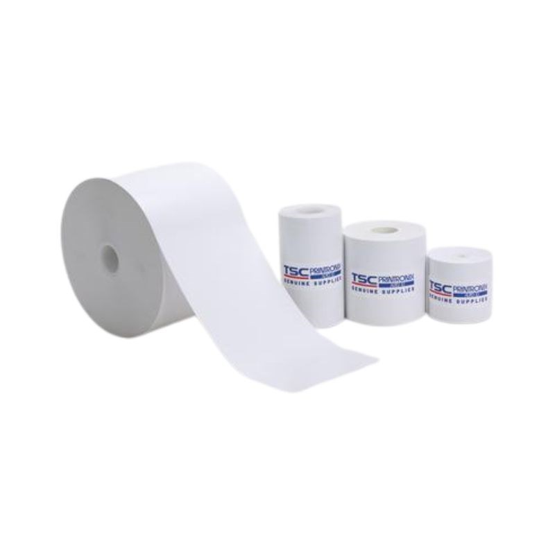 Direct Thermal Linerless, 100mm x 130M, OD 123mm, core 1/2" 25mm (box of 4)