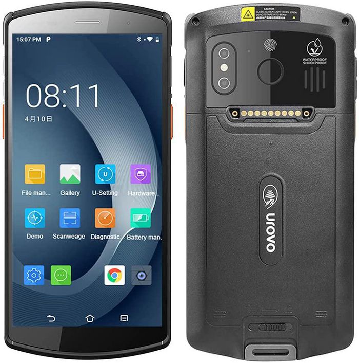 Urovo DT50S 5,7", no Scanner, 4/64, 4G, WiFi, BT, USB-C, GPS, cameras, Android, GMS, with power supply
