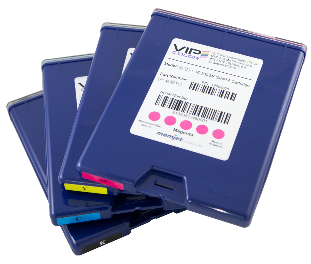 VIPColor VP700 Assy Ink Cartridge 1 Set Pack (Y+M+C+K+K)
