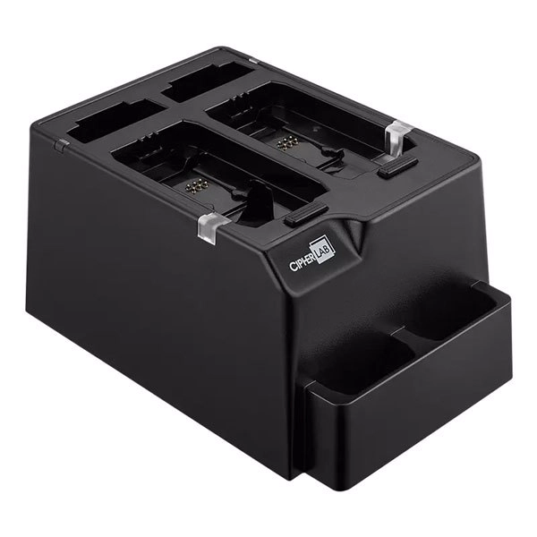 2 SLOT SCANNER CHARGING With 2 SLOT BATTERY CHARGING CRADLE for WR30 EU adapter