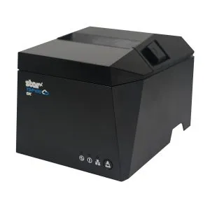 Star TSP143IV, Linerless Label Printer, 40 – 80mm Label Widths, Cutter, USB-C, USB-A with Android AOA, Ethernet LAN, CloudPRNT, Grey Case, EU & UK Version, 24VDC Internal Power Supply 