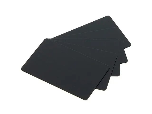 PVC U Cards Black matt laminate (5x100 pcs)